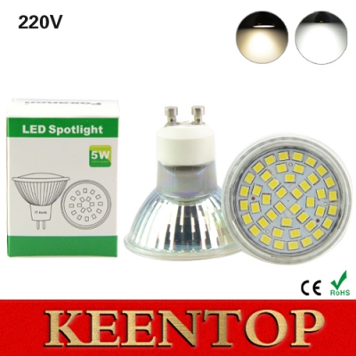 10pcs gu10 lampada led bombilla smd2835 44led led spot light ac220v led bulb lamp gu 10 spotlight downlight for luxury el