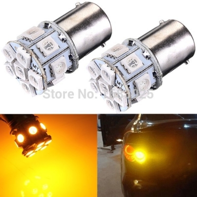 best price 1156 ba15s 13 led 5050 smd amber yellow car auto light source turn signal lamp parking bulb dc12v