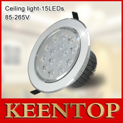 ultra brightness aluminum body 9w 15w 21w 27w 36w 45w led ceiling downlight lamp ac85 - 265v with led driver for home lighting