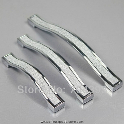 2pcs 128mm zinc alloy sparkling crystal drawer pulls handles bar kitchen cabinets dresser knobs