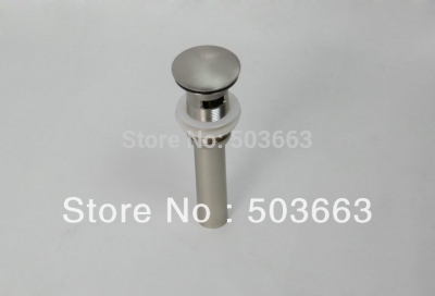 brushed nickel pop up sink waste drain with overflow shower kits mf-094