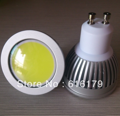 promotion!!! 50pcs/lot 5w cob smd led gu10 dimmable spot light bulb lamp chip ce & rohs 2 years warranty