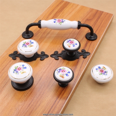 single hole ceramic cabinet knobs and handles white cupboard door handles drawer pulls furniture handle for home decor