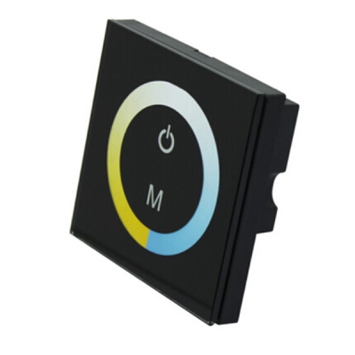 touch panel color-temperature adjustable controller for led strip dc12v -24v 2channel ysl-th-mb02