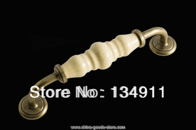 10pcs 128mm whitefurniture ceramic knobs kitchen door handles antique dresser drawer pulls