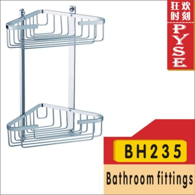 2014 new bathroom set banheiro cabideiro bh235 brass chrome kitchen corner basket bathroom accessory fitting