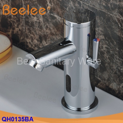 brand new chrome polished modern faucet sink mixer hands basin water tap automatic drop (qh0135ba)