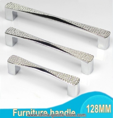 imitation diamond crystal 128mm furniture hardware handles wardrobe knob drawer kitchen cabinets cupboard pull door accessories