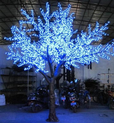 xmas lights led high artificial cherry tree 4 meters 4328 lamp outdoor