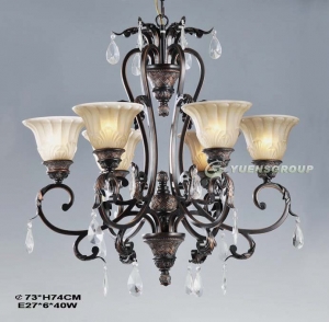 6-lights wrought iron chandelier,homes decors,ysl-ic0017