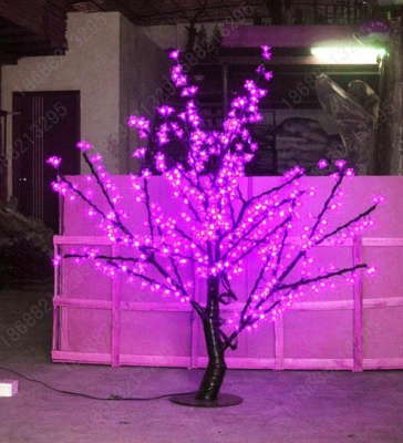 artificial led christmas trees led lighting cherry tree with purple light 1.2meter 480 lights,decoration
