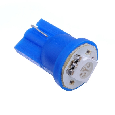 best price 2pcs/lot t10 w5w 168 194 1 led 5050 smd car auto wedge side tail lights instrument lamp bulb blue dc12v