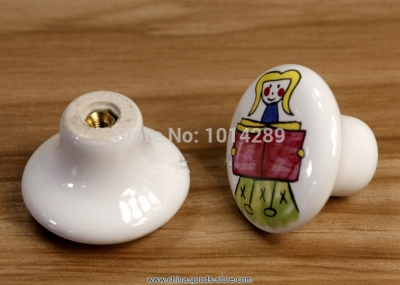 mini order $10 cartoon people porcelain knob ceramic knob