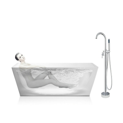 us ouboni luxury chrome brass floor mount 50042 bathtub faucet+hand shower tub filler chuveiro banheira mixer tub shower faucet