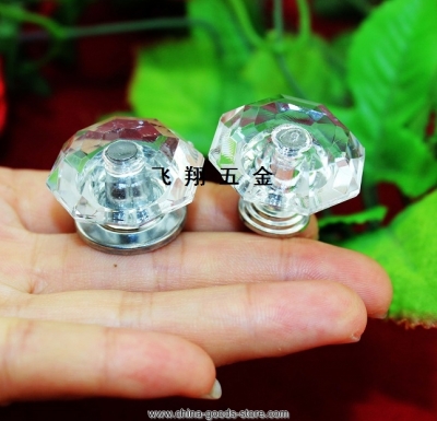 10pcs/lot diamond shape mini transparent drawer pulls acrylic knob knobs luxury jewerly box pull hanle crystal cabinet knobs