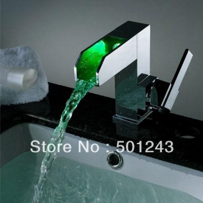 +hydropowered led bathroom washbasin tap single lever