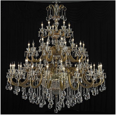 luxury top k9 crystal el lobby chandelier,project chandeliers,e14*55pcs,dia.177*h190cm