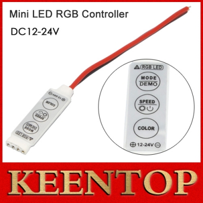 rgb led strip controller dimmer switch dynamic modes 20 color dc 12v 24v 6a 3 keys for 5050 3528 led strip lamps light 1pcs/lot