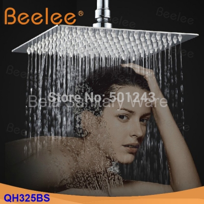 sqaure 12"*12" stainless steel rain waterfall water saving shower head,bathroom shower head