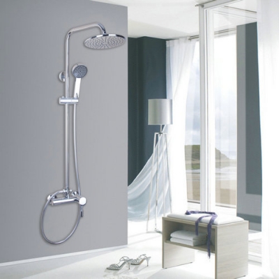 wall mounted bathroom bathtub handheld shower head mixer tap set 8" shower head brass chrome 53203/2 sink faucets,mixers tap
