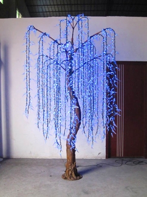 xmas lights,led tree light high artificial willow lamp 2.5 meters 1512 lights outdoor landscape lamp