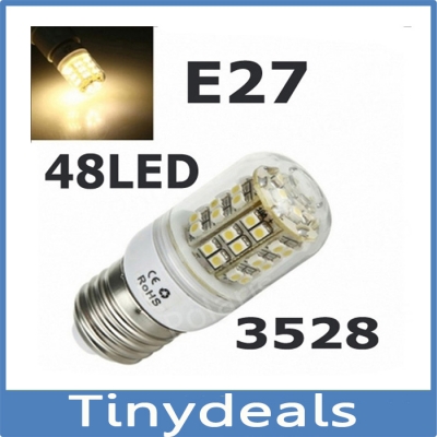 10pcs/lot e27 smd 2835 15w led corn bulb lamp 48led 2835 smd e27 spotlight,ac 220v warm white white,chandelier light ~v