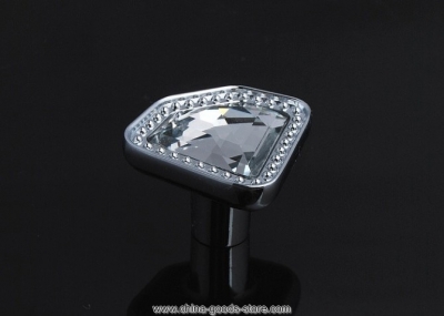 10pcs/lot k9 diamond crystal chrome cabinet knob and drawer cupboard handle