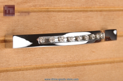 160mm k9 crystal handle modern european fashion zinc alloy cabinet drawer hardware holes wardrobe door handles whole