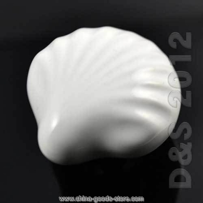 2015 pretty style ceramic conch shell kitchen cabinet cupboard door drawer pull knob handle