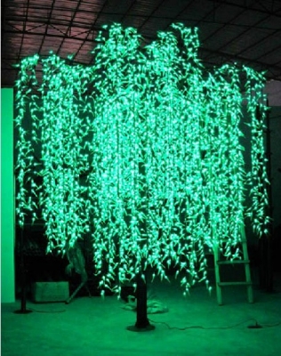 300w xmas lights led willow trees 4 meters 5188leds outdoor landscape decoration