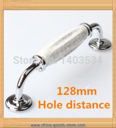 3pcs length 152mm hole c:c:128mm crack pattern ceramic handle kitchen furniture handle cabinet handle drawer pulls