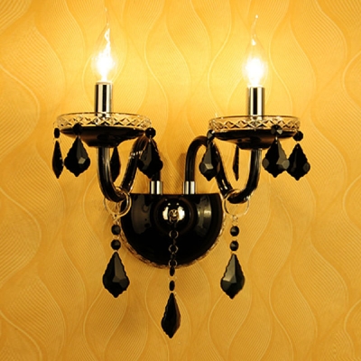 black wall lamp,aesthetic crystal lamp living room lights,