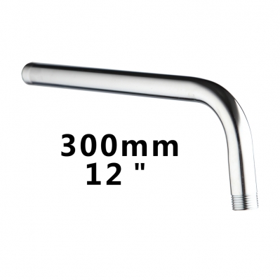 e-pak ouboni newly modern chrome finished shower arm 5622-30/12 stainless steel shower head fixed pipe shower arm wall mounted