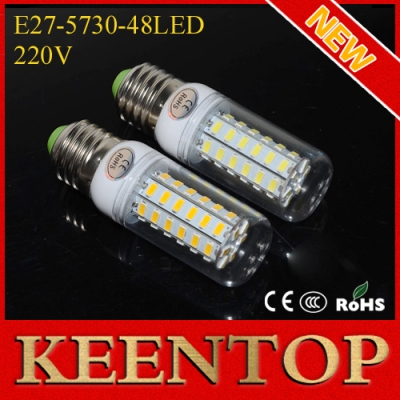 e27 48leds smd5730 max 15w 220v led pendant lights corn bulbs lamps candle energy efficient spotlight ceiling downlight 2pcs
