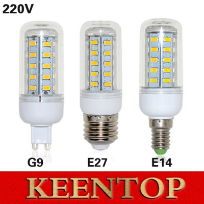 keen top smd 5730 36led led corn bulb lamp e27 lampada led e14 bombillas led g9 chandelier ac220v 12w spotlight for indoor light