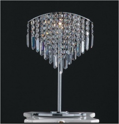 lovely unique crystal table lamp new,e054