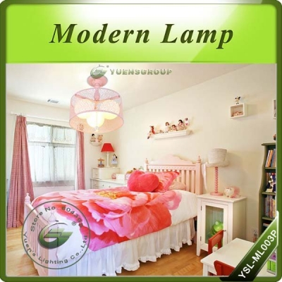 ,modern pink sweet heart ceiling lamp