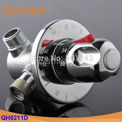 1/2" brass thermostatic shower mixer valve,automatic thermostatic valve for solar/electrical water heaters