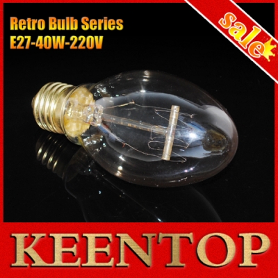 1pcs/lot e27 a60 220v brand new carbon classical art light bulb vintage retro edison lamp halogen bulbs