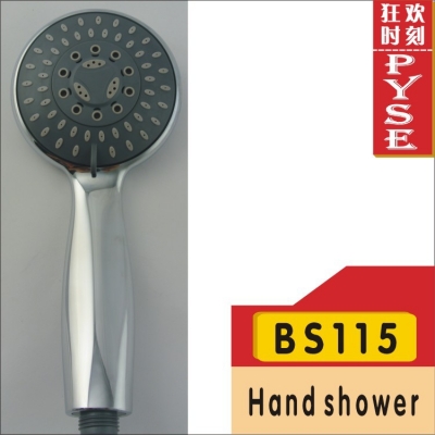 2014 new time-limited bathroom accessories chuveiro led rain shower bs115 chrome plastic hand shower head
