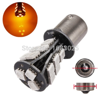 best price 1156 ba15s 18 smd 5050 led canbus error car auto indicator turn side light parking bulb lamp amber yellow dc12v