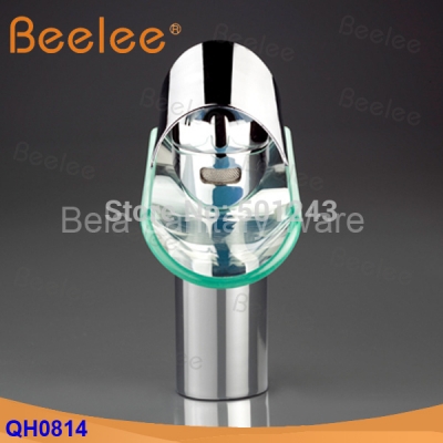 +deck mounted single holder glass mixer tap basin waterfall mixers (qh0814)