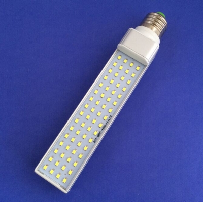 pl led light smd2835 64leds 16w e27/g24 led pl lamp ac85-265v warm white/white 180degree horizontal plug led light