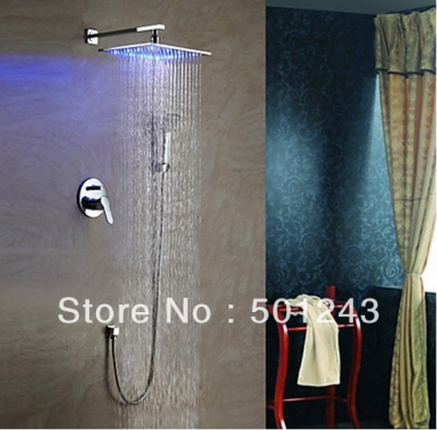 bath led shower faucet set with 10 inch shower head + hand shower bl1201f