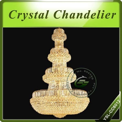 dia.64"x height 100"/d160xh250cm classic/traditional/retro villa/el/centrey crystal chandelier,ysl-cc6012,oem
