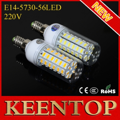energy efficient e14 cree smd 5730 56leds solar corn bulbs led lamps spotlights 220v 18w pendant led lights lighting 10pcs/lot