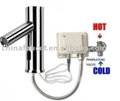 +infrared sensor faucet with tempering valve(cold &)