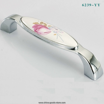 11yy6239 tulip ceramic cabinet wardrobe cupboard knob drawer door pulls handles 128mm 5.04"