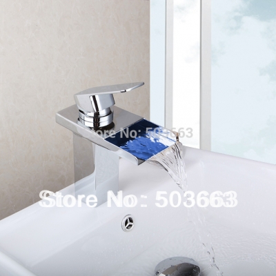 2014 3 colors faucet chrome no need battery powered deck mounted single handle mixer brass ceramic bathroom faucet tap mf-140