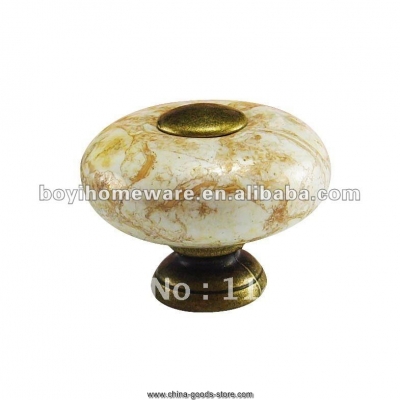 crackled ceramic bed knobs whole and retail discount 100pcs/lot as28-ab